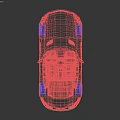 Red Sports Car Featuring Sleek Aerodynamic Design And Stylish Alloy Wheels