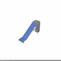Inclined Industrial Conveyor Equipment With Blue Belt And Stainless Steel Frame