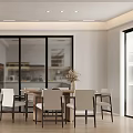 Modern Living Dining Room Interior With Marble TV Wall Sofa And Coffee Table Rug