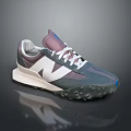 New Balance Colorful Sneakers With Gray Purple White Design And Non Slip Sole
