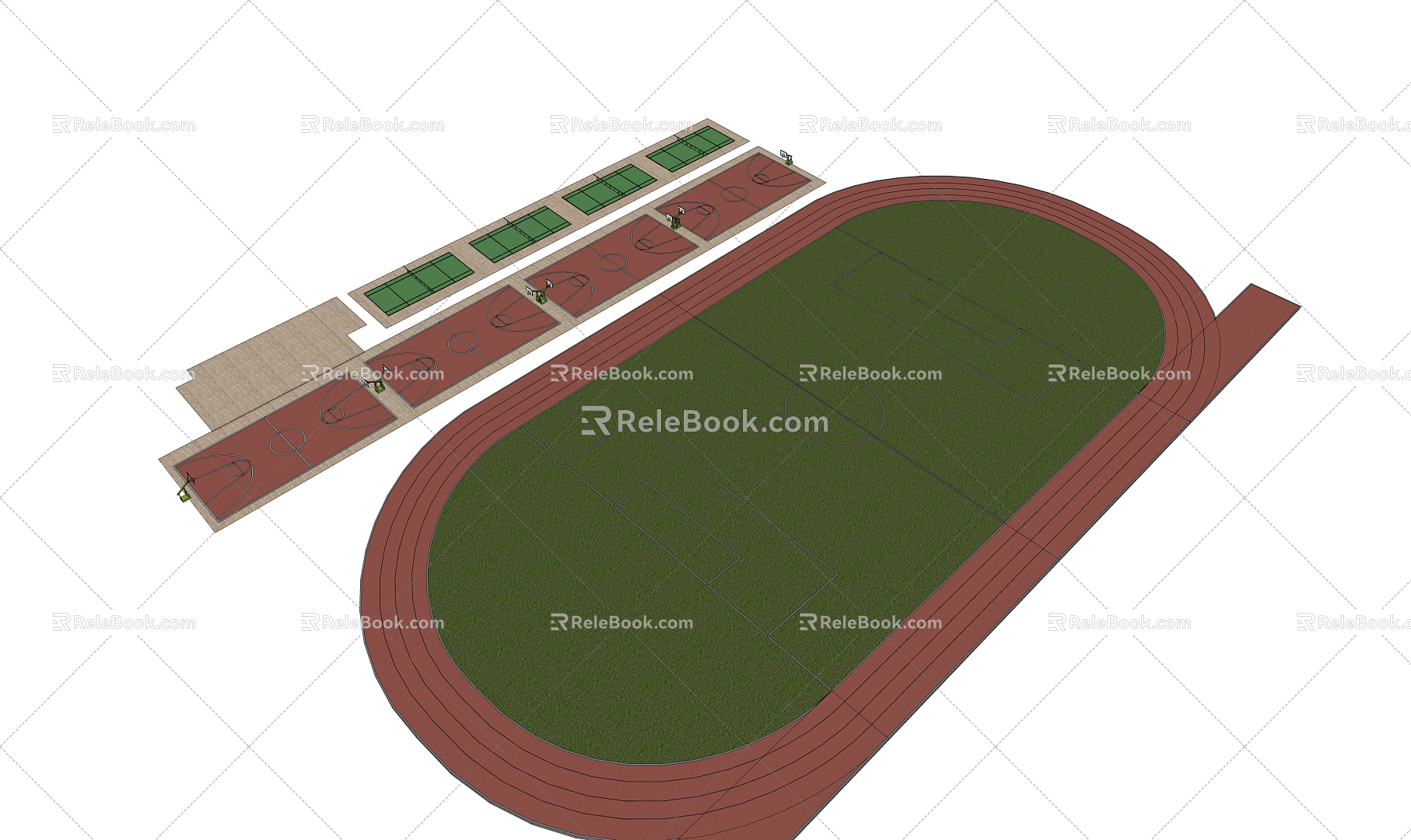 Modern Stadium 3d model