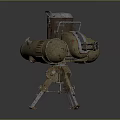laser tower turret turntable sci-fi tower defense game tower defense sci-fi turret game turret game turret 3d model