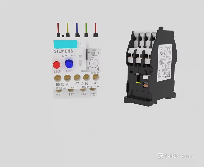 Siemens Swing Door Electrical Control Components With Buttons And Terminals 3d model 