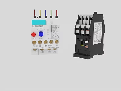 Siemens Swing Door Electrical Control Components With Buttons And Terminals 3d model