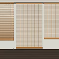 Light Brown Wooden Venetian Blinds with Adjustable Slats for Modern Home Windows