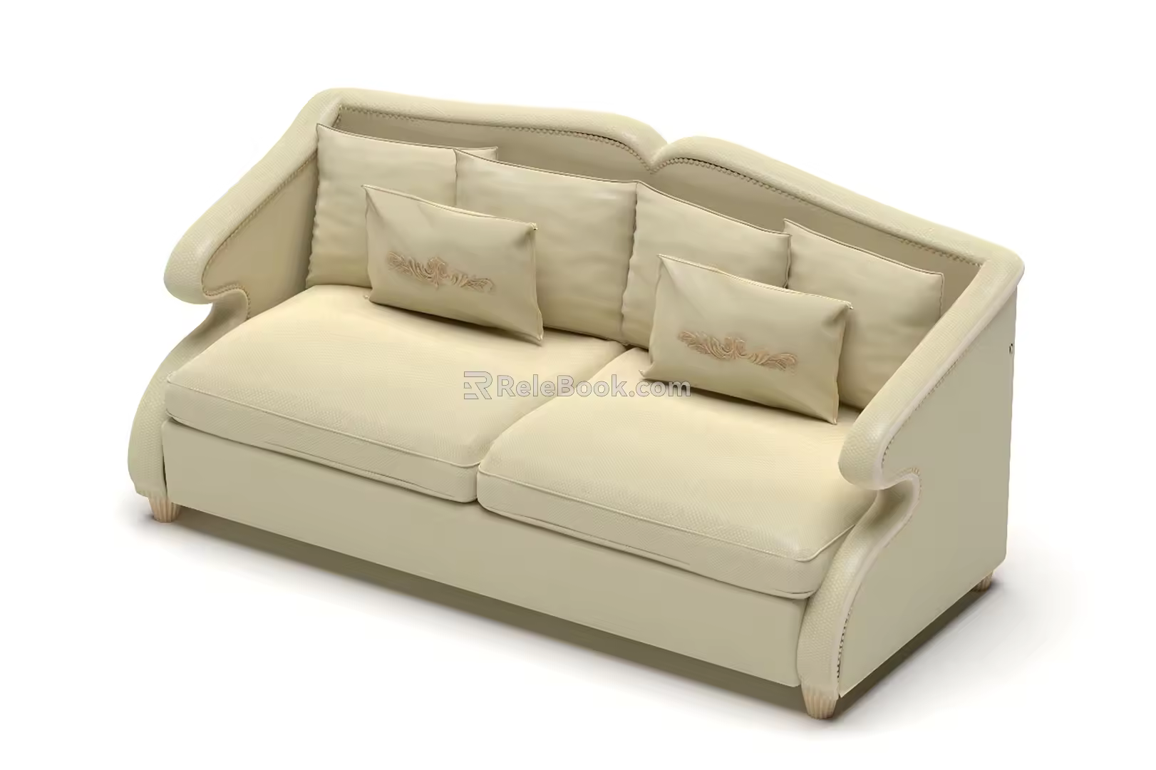 Modern double sofa 3d model