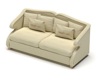 Modern double sofa 3d model