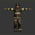 High Quality Fire Safety Suit With Black Helmet Full Body Design For Home Protection