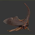 cicada shell golden cicada 3d model
