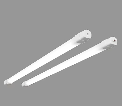 White Slim Long LED Tube Lights for Indoor Office Ceiling Lighting 3d model