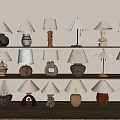 The ancient style table lamp 3d model