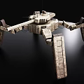 Mechanical Spider With Multi Legged Structure And Sci Fi Design Elements 3d model