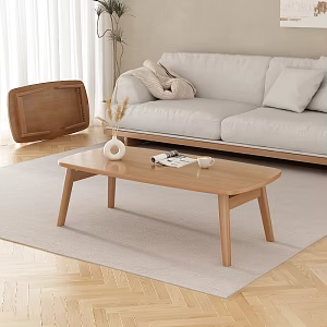 Japanese-style living room coffee table coffee table combination 3d model