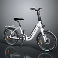 White LYNX Electric Bicycle with Modern Stylish Frame Black Seat and City Commuting Design Features