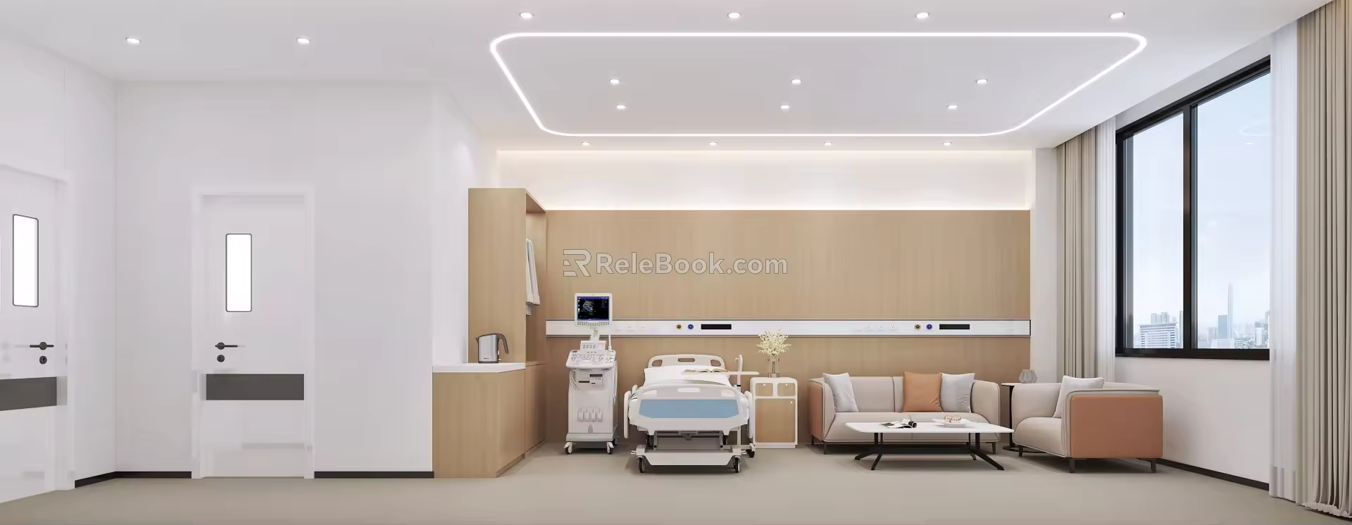 modern ward 3d model