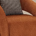 Luxury Soft Caramel Velvet Sofa Set With Matching Single Armchair For Cozy Modern Living Room