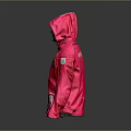 Bright Pink Hooded Jacket Featuring UNIFIT Logo And Round Emblem Design