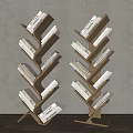 Modern Bookshelf Magazine Rack 3d model