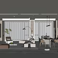 Modern Guest Restaurant 3d model