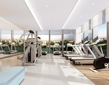 Modern Gym 3d model