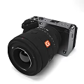 modern camera video camera 3d model