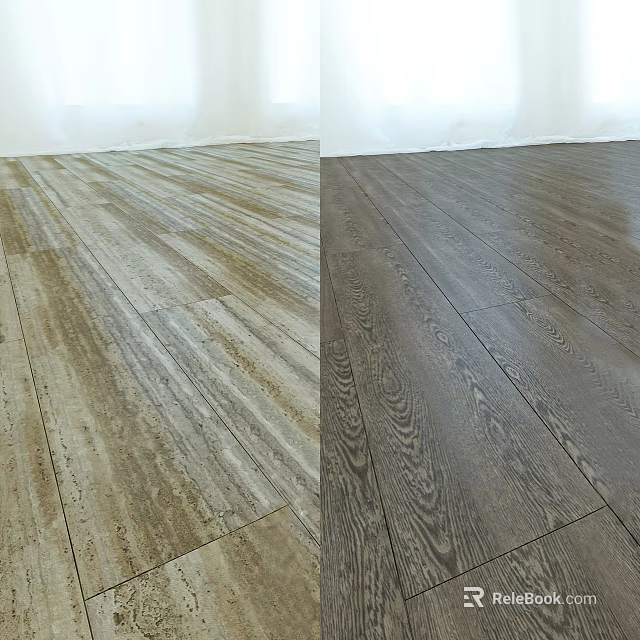 Light and Dark Wooden Flooring With Natural Wood Grain Texture For Interior Design 3d model 