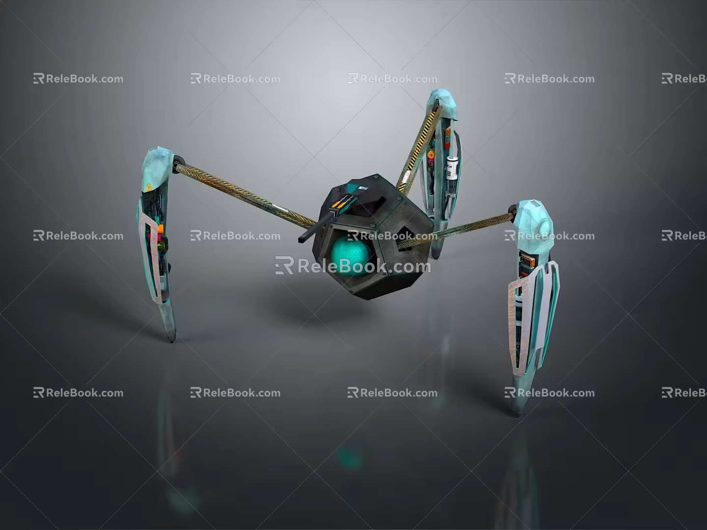 Robot Spider Robot Mecha Spider Science Fiction Spider Mechanical Spider Battery Spider Tower Defense 3d model
