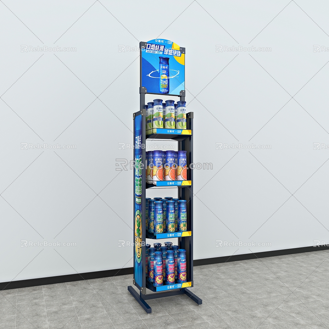 Shelf Customized Rack Display Rack Product Rack Iron Rack Roller Rack Rotating Rack Steel Structure Game Plate Jewelry Rack Vertical Display Rack Hook Shopping Mall 3d model