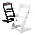 Modern Wooden High Chairs For Kids With Black And White Design