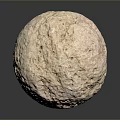 Natural Rough Surface Stone Sphere As Decorative Element In Interior Design