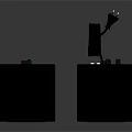 Pair of Black Bookshelf Speakers With Modern Design Round Speaker Drivers And Reflective Base