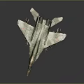 Military Airplane Model With Green Camouflage Paint Red Emblems And Detailed Wing Structure