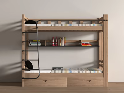 Modern Bed and Bed 3d model