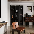 Modern Middle Ancient Home Living Room Sofa Coffee Table Log Strip Case Display Cabinet Bucket Cabinet Side Cabinet 3d model