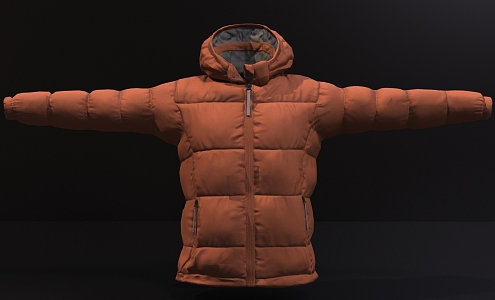 modern cotton-padded jacket 3d model