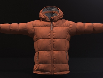 modern cotton-padded jacket 3d model