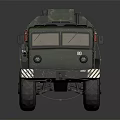 Military Transport Vehicle With Camouflage Paint And Heavy Duty Multi Wheel Design