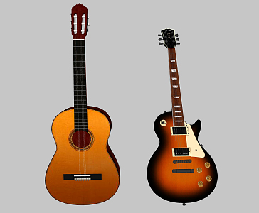 Modern Guitar 3d model