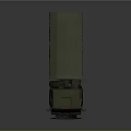 Green Military Truck With Canvas Covered Cargo Bed And Six Wheels