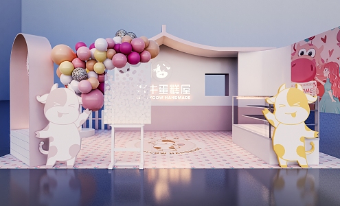 Baking Shop Bakery Cake Shop Promotional Shop Sweet Shop Promotional Shop 3d model