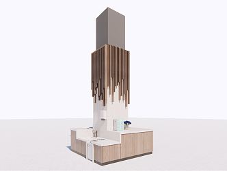 Modern Pillar Mall Pillar 3d model