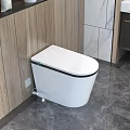 Modern White Ceramic Toilet Design With Open Lid In Bathroom Setting
