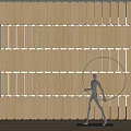 Modern partition screen partition 3d model
