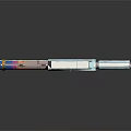 Modern sci-fi rifle sci-fi sniper rifle laser pulse gun pulse gun 3d model