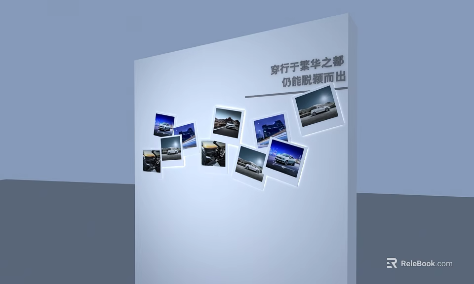 Luxury Car Photo Wall Showcasing Brilliant Vehicle Images For Travel Inspiration 3d model 