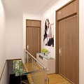 Modern Apartment Bedroom Interior Design With White Bedding Large Window Curtains And Wall Painting