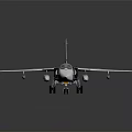 Gray Military Airplane Model With Detailed Design And Reflection On Dark Background