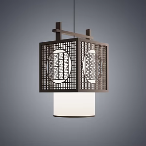 New Chinese Chandelier 3d model