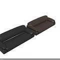 Modern Leather Sofa Design With Black And Brown Color Options For Interior Spaces