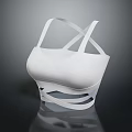 Comfortable White Women's Lingerie With Cross Strap Design And Modern Fit